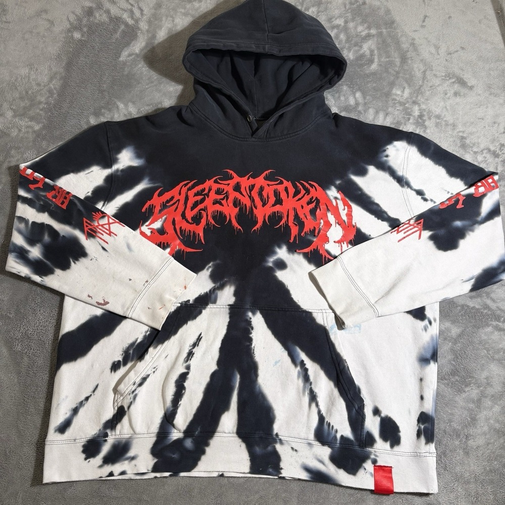 *FLAWS* Sleep Token x Shibori Threads V2.0 (Drop 2) Pullover Hoodie Size XL Read